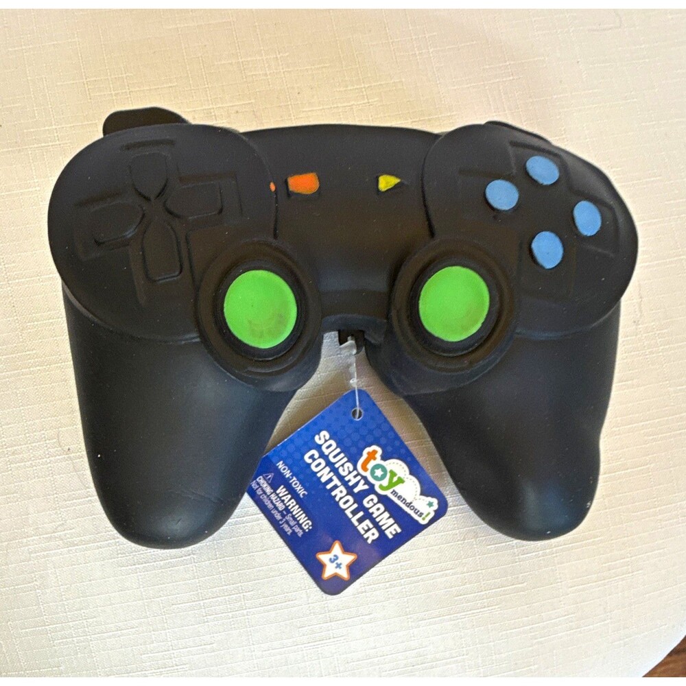 Toymendous Game Controller Squishy Squeeze Ball Fidget Toy Non-Toxic Black
